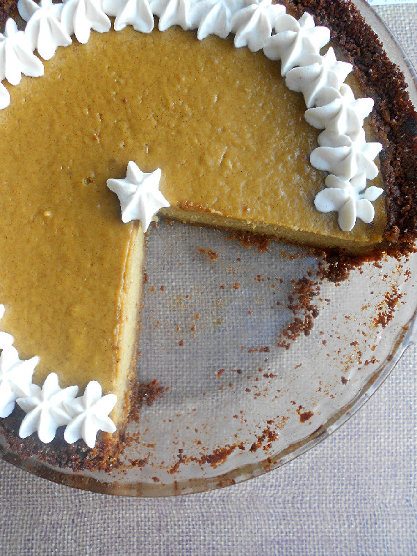 Pumpkin Pie with Spiced Whipped Cream Confessions of a Confectionista