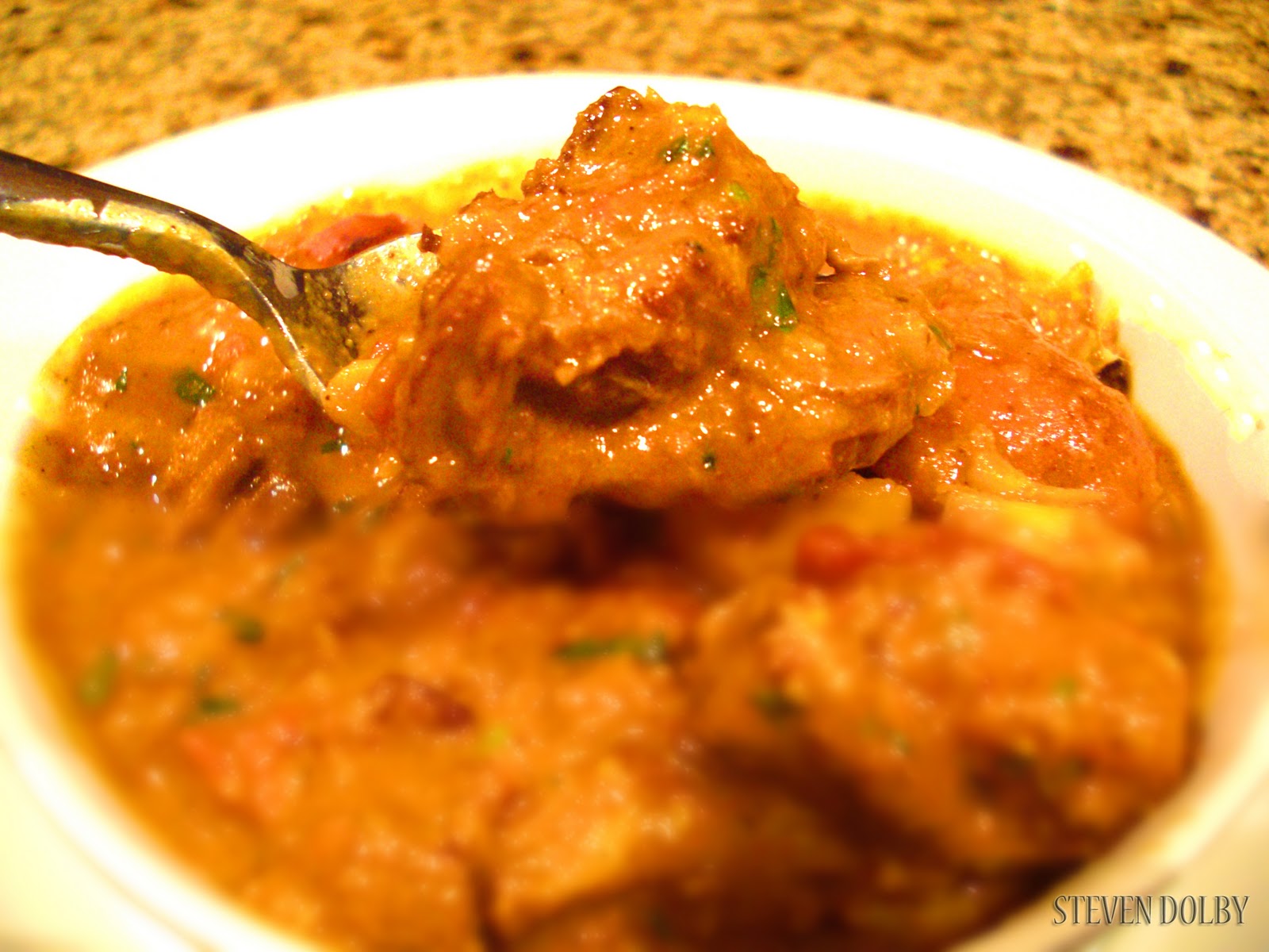 Slow cooked beef curry by Steven Dolby