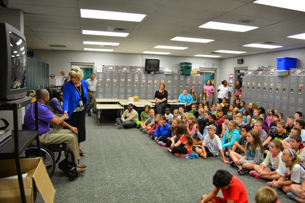 Billy's Walk Again Blog Frank V. Bergman Elementary School, Speaking