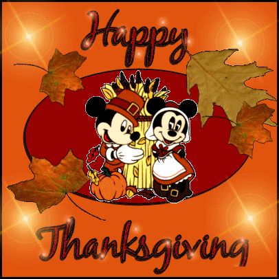 Happy Thanksgiving Mickey & Minnie - Imagenes y Carteles