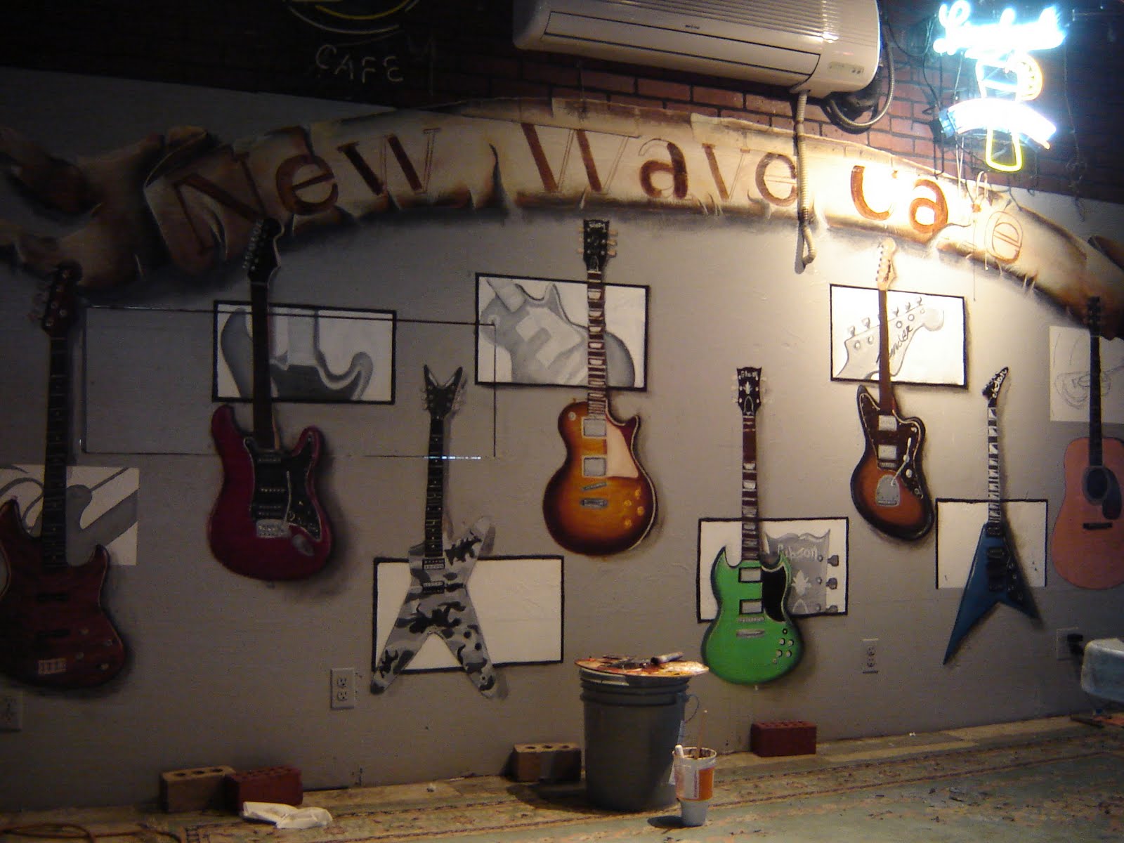 Z. Meunier Art Blog Guitar Mural