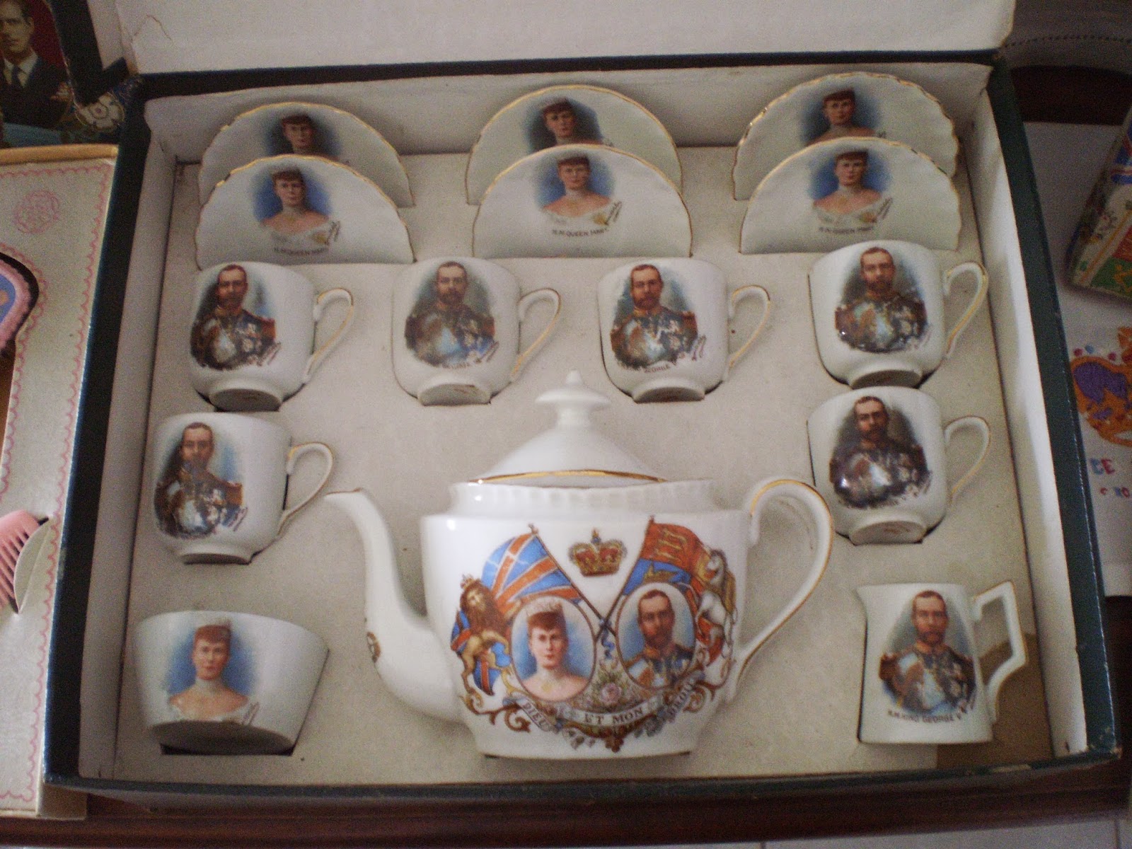 Linens and Royals V Child's Tea Set and Lots More