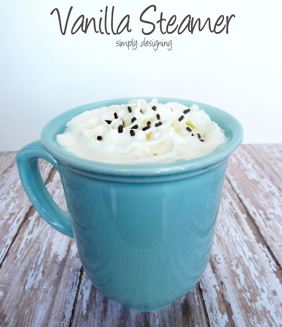 Vanilla Steamer | perfect cold weather drink to share with family and friends | #drinks #recipe #mykindofholiday #spon