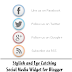Cool Mouse Hover and Eye Catching Social Media Widget for Blogger 2015