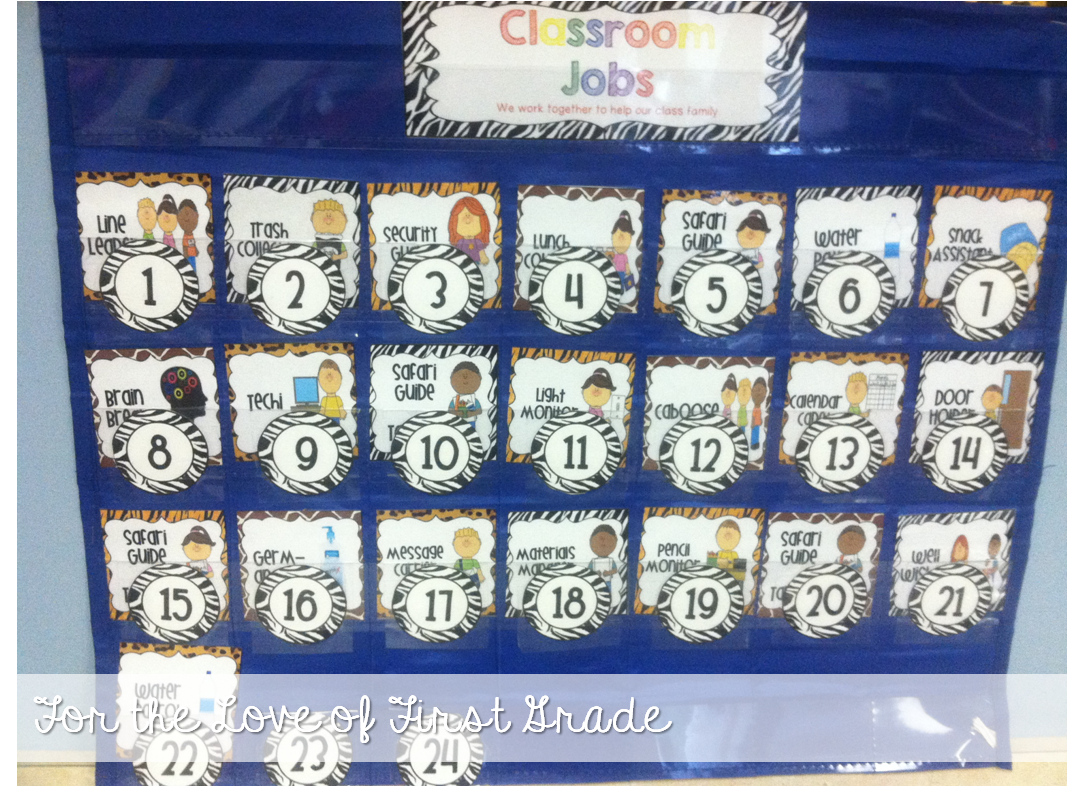 First Grade Classroom Job Chart