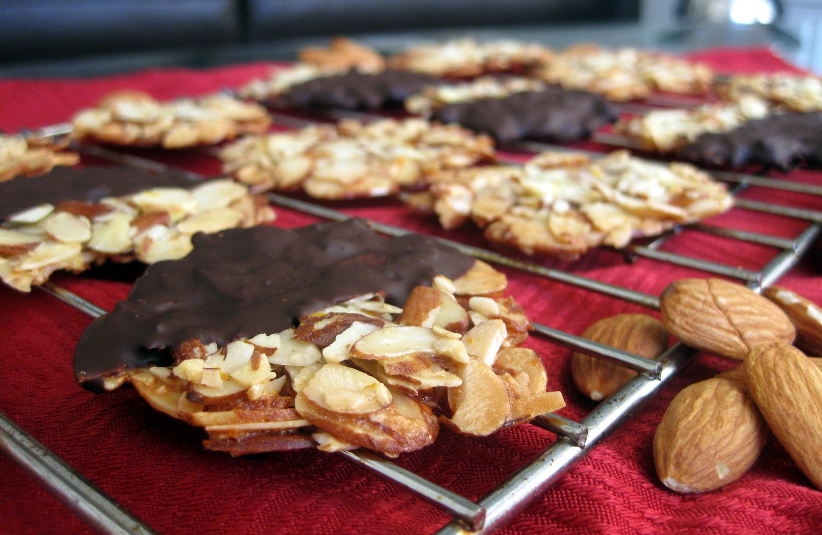 Food for Thought Chocolate Almond Florentines