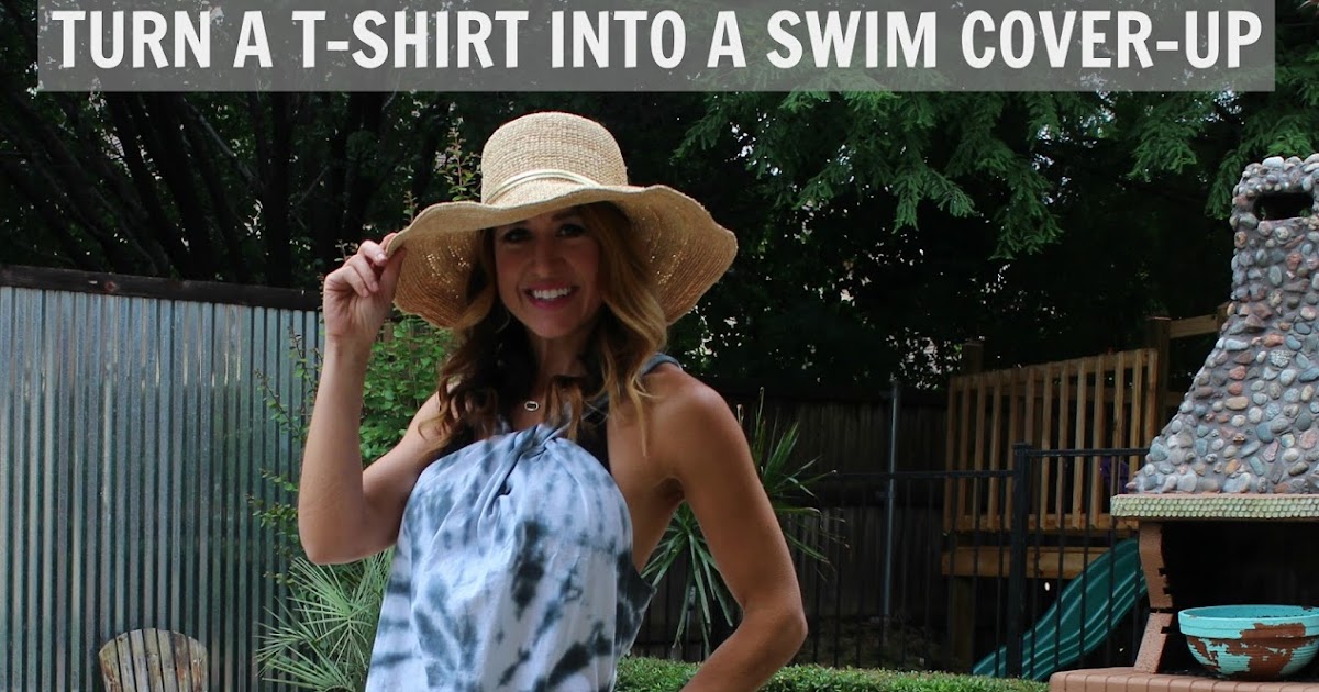 No-Sew T-shirt Swim Coverup
