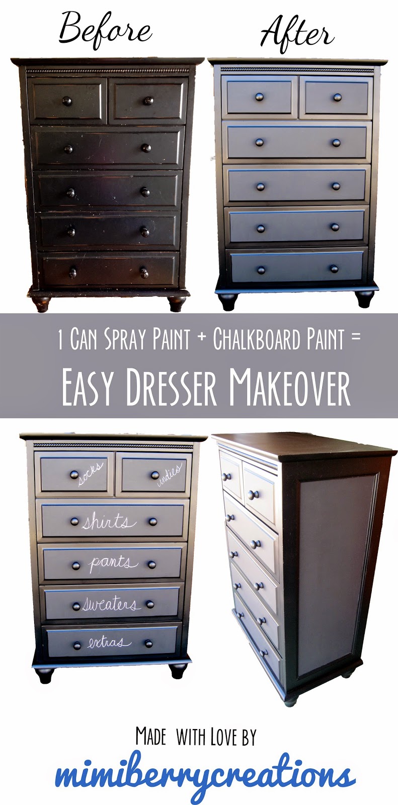 mimiberry creations Easy Dresser Makeover