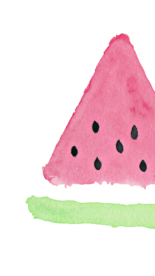 Watermelon Hand Painted Android Wallpaper