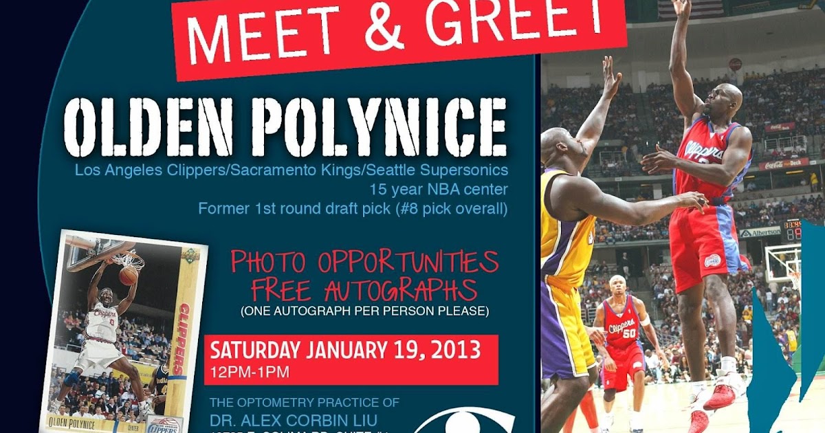 My Autograph Signings Olden Polynice Autograph Signing