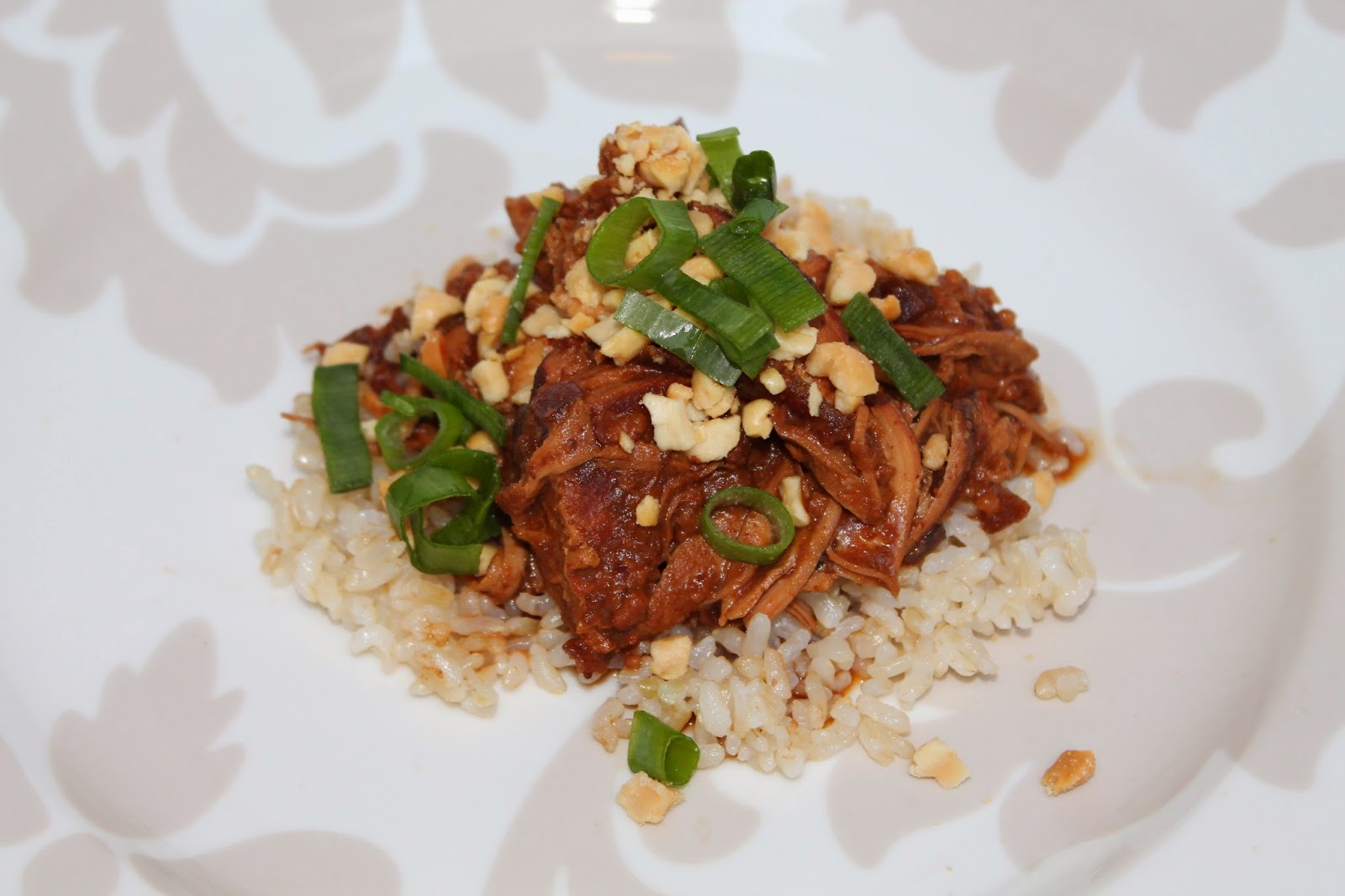 Pink and Fabulous Crockpot Thai Peanut Chicken