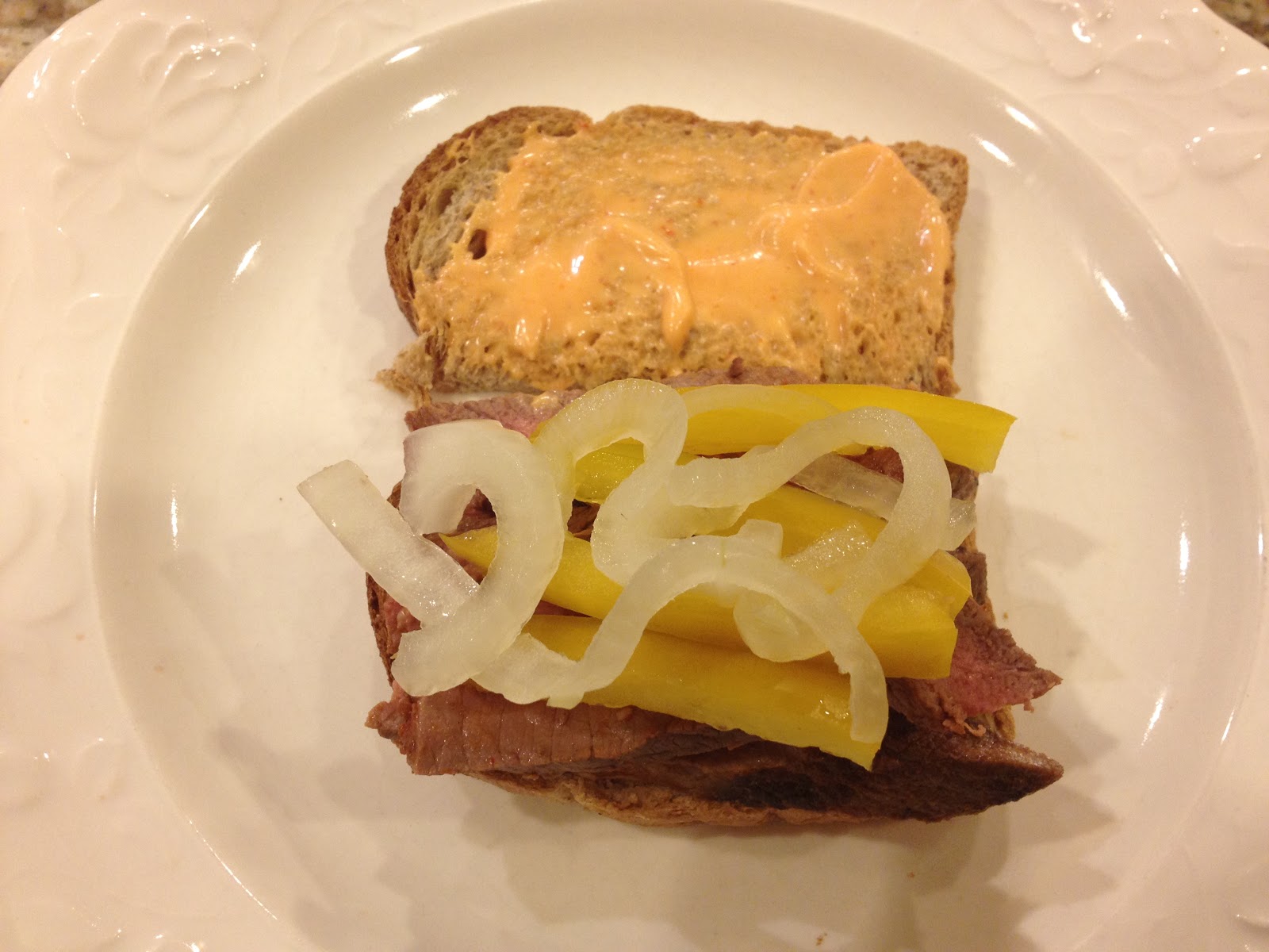 Steak Sandwich with Sriracha Mayo Feed Your Soul Too