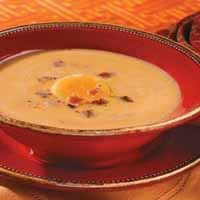 Kabocha Squash Soup with Crispy Bacon