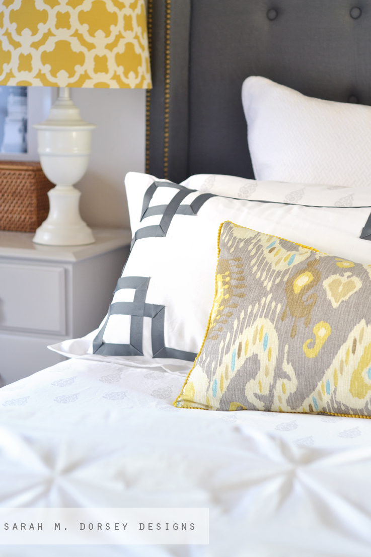sarah m. dorsey designs Updated Master Bedroom Pillows