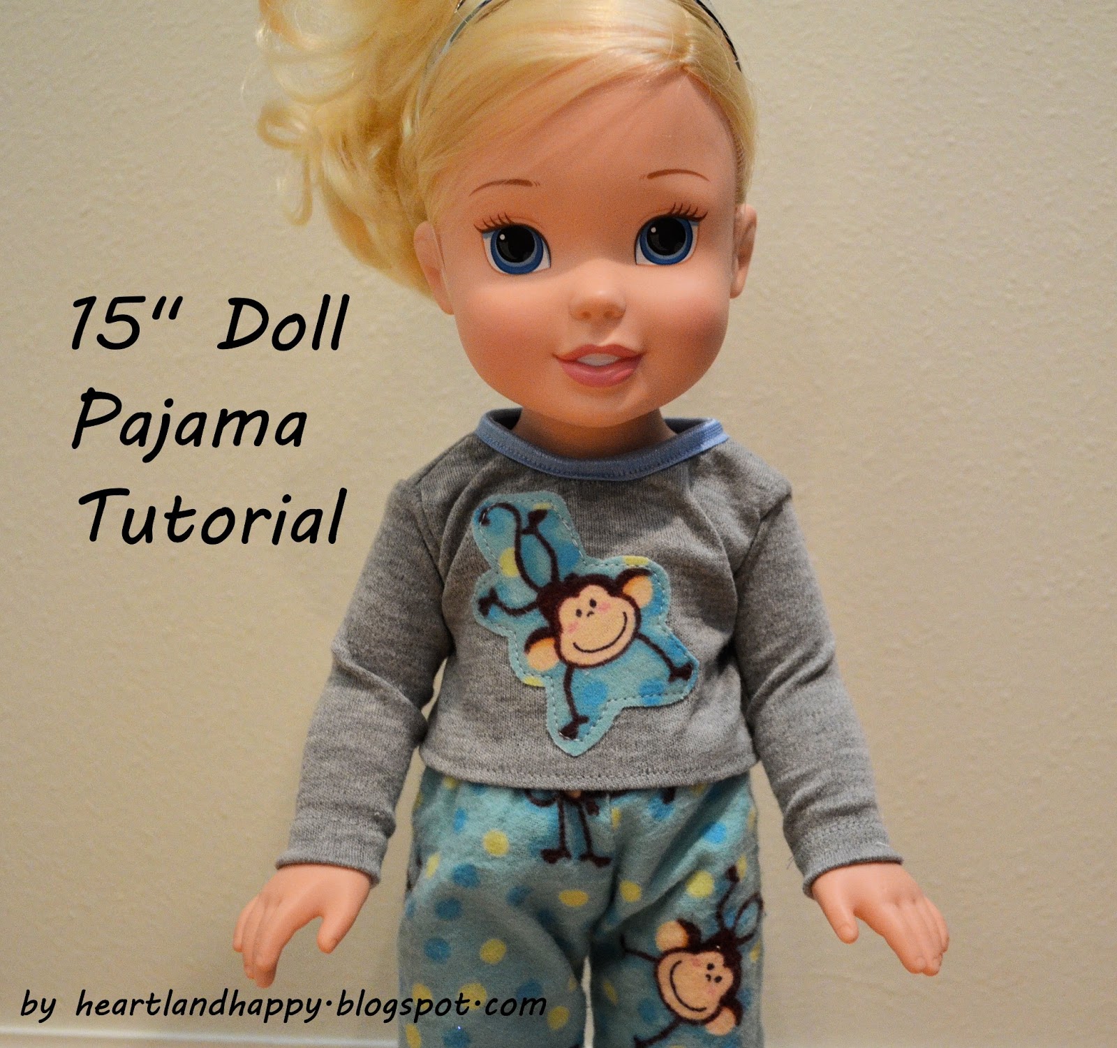 Heartland Happy 15" Doll Pajamas Tutorial