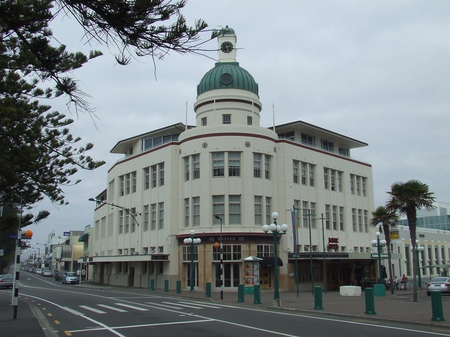 photographing New Zealand napierart deco rebuild
