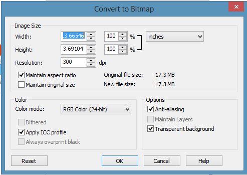 Corel Draw mengexsport gambar di corel draw