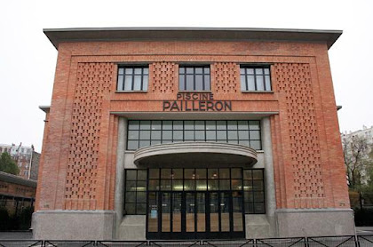 LA PISCINE PAILLERON dans le 19ème, construite en 1933 dans un style Art Déco