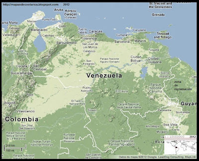 Mapa de Relieve de VENEZUELA, Google Maps Mapa de Relieve de VENEZUELA, Google Maps
