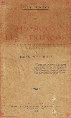 Tomo 4 de Errors Histórich de Joseph Brunet i Bellet: Els grecs, els etruscos