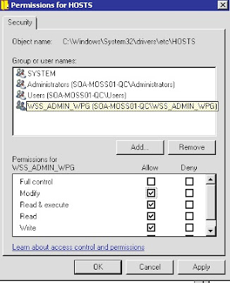 hosts file windows 95