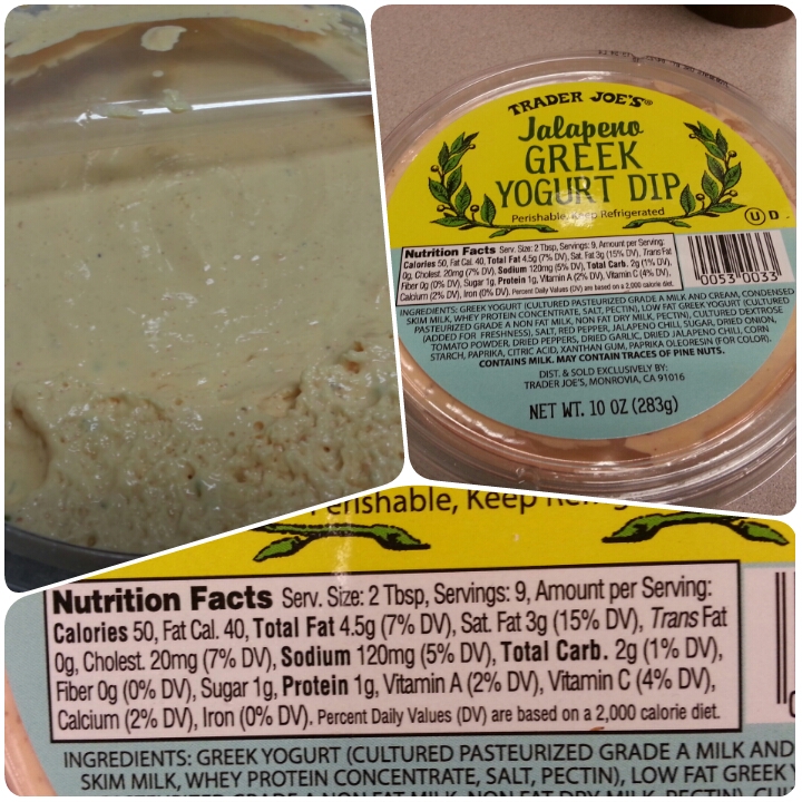 Shannon's Lightening the Load Trader Joe's Jalapeno Greek Yogurt Dip