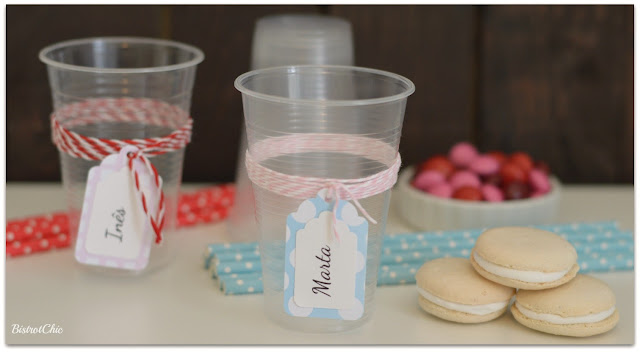 Decorated Glasses for Parties by BistrotChic