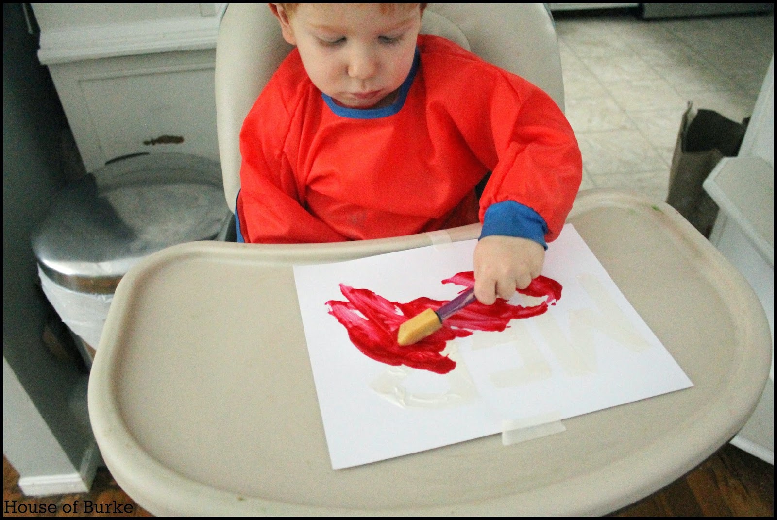 House of Burke Tape Resist Holiday Signs