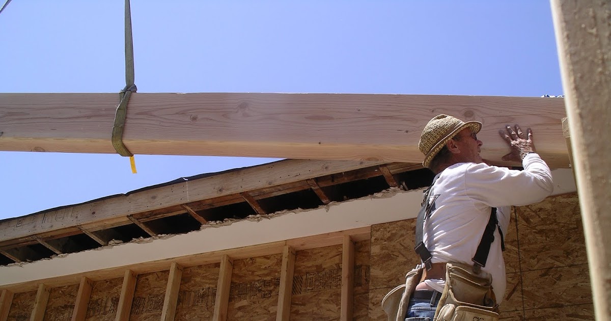 Home Remodeling Step By Step Step 17.5 Hoisting Beams with a Crane