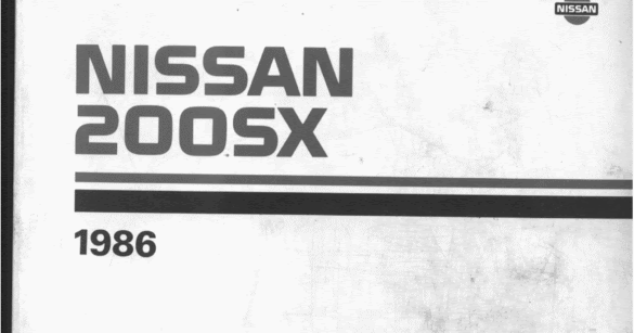 Famous Car Manual: Nissan 200SX S12 1986 Factory Service Repair Manual