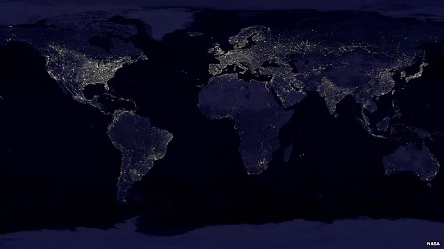 Nasa revela fotos noturnas da Terra com detalhes inéditos