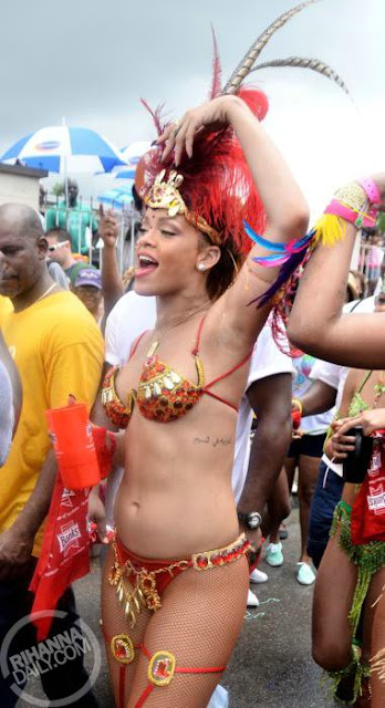 Rihanna Dresses Up For The Kadooment Parade In Barbados (PHOTOS)