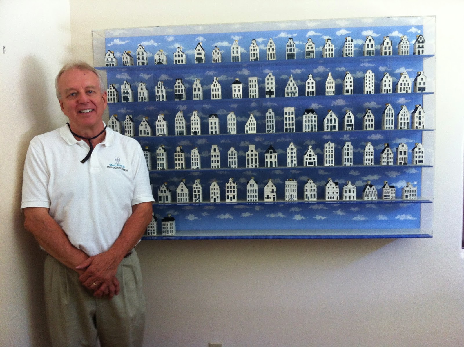 WING GALLERY The Delft Blue KLM miniature traditional Dutch Houses