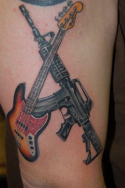 Bass Guitar Tattoos | Best Art Designs
