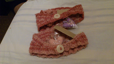 Calorimetry from Knitty two handspun quick knitted gifts plus keyrings from Le Petit Pois