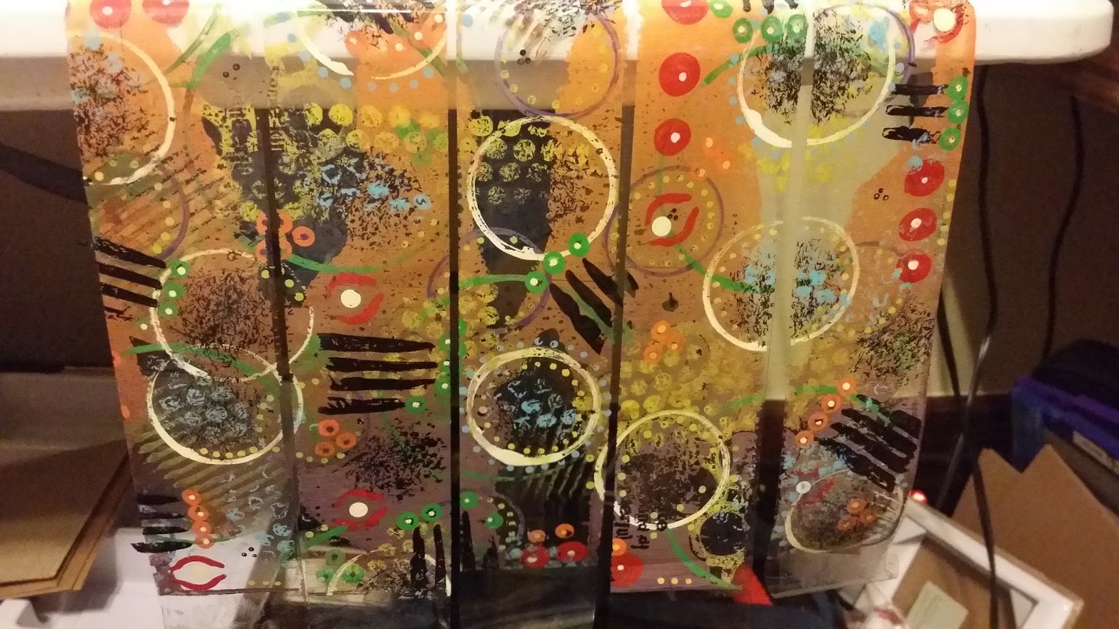 TMORROWS TREASURES Gelli Plate Art