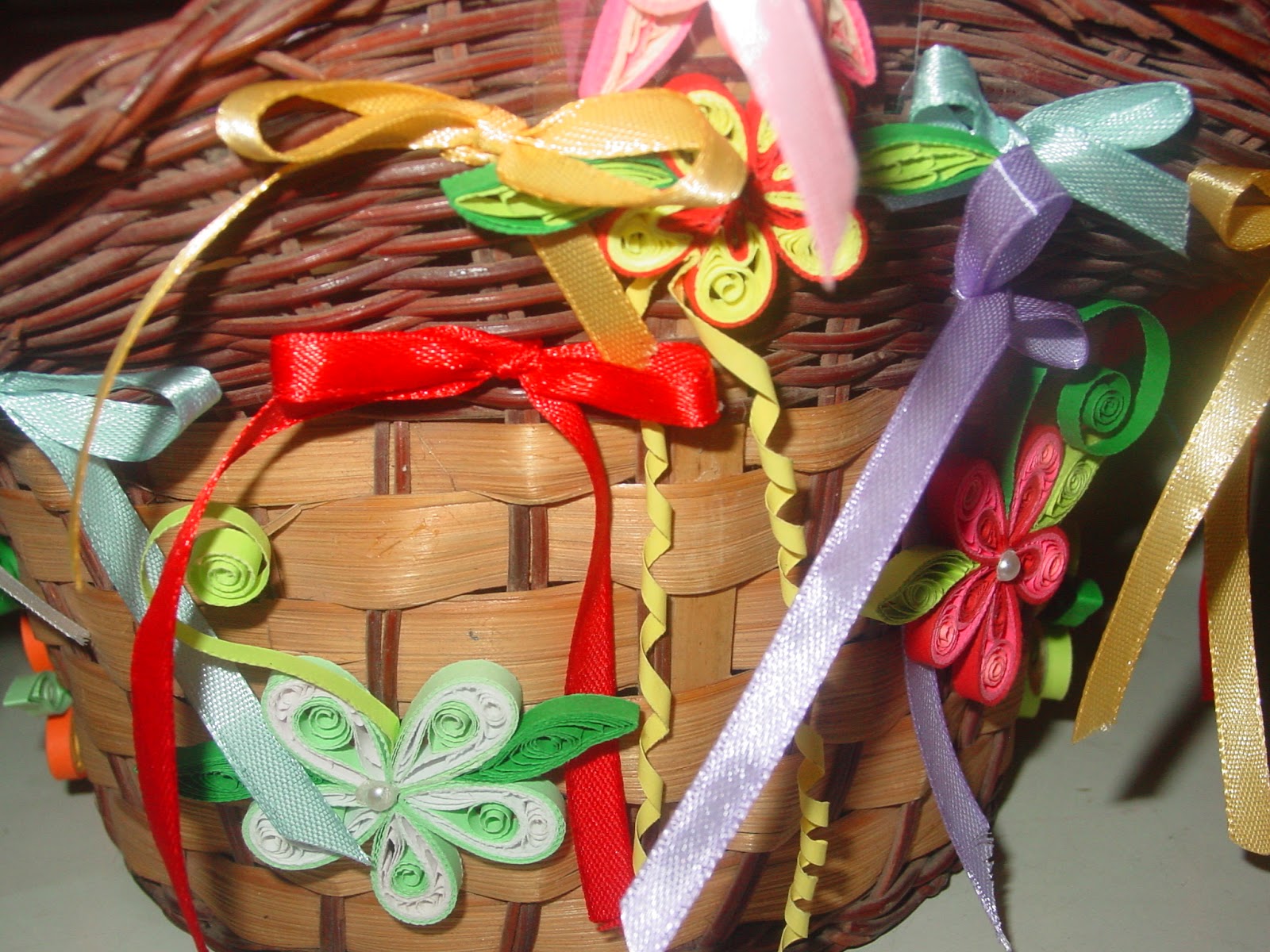 Faith's Quilling Quilled Offering Basket