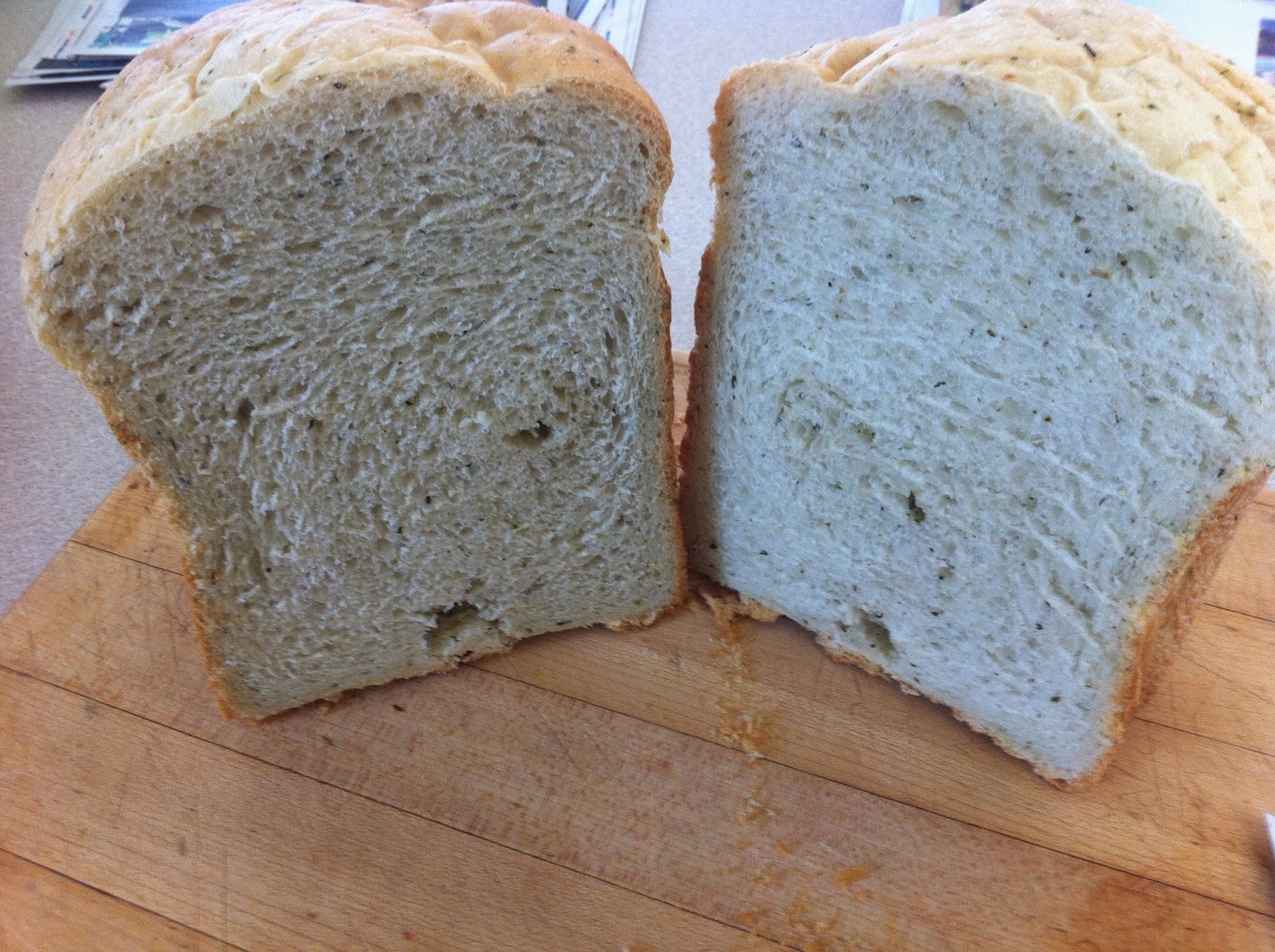 Cooking Illustrated Bread Machine Pesto Bread, great with any pasta