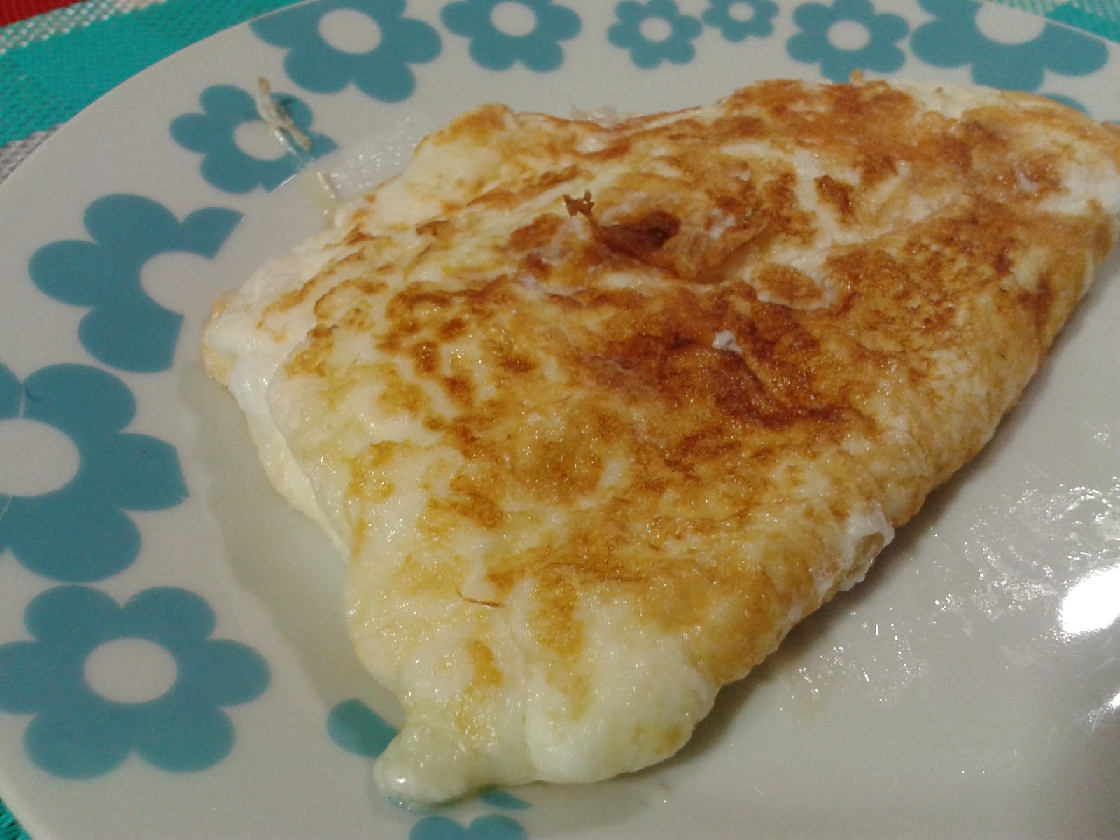 CHONCHA VERDE TORTILLA DE CLARAS Y QUESO.