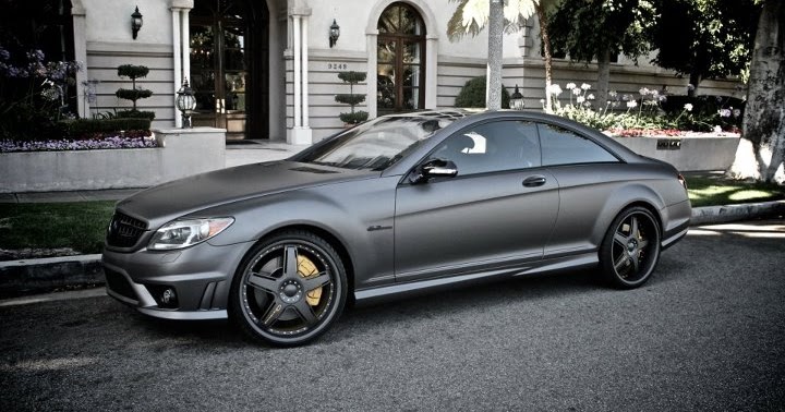 European Vision Autoworks Matte Dark Grey Mercedes Cl63 Amg