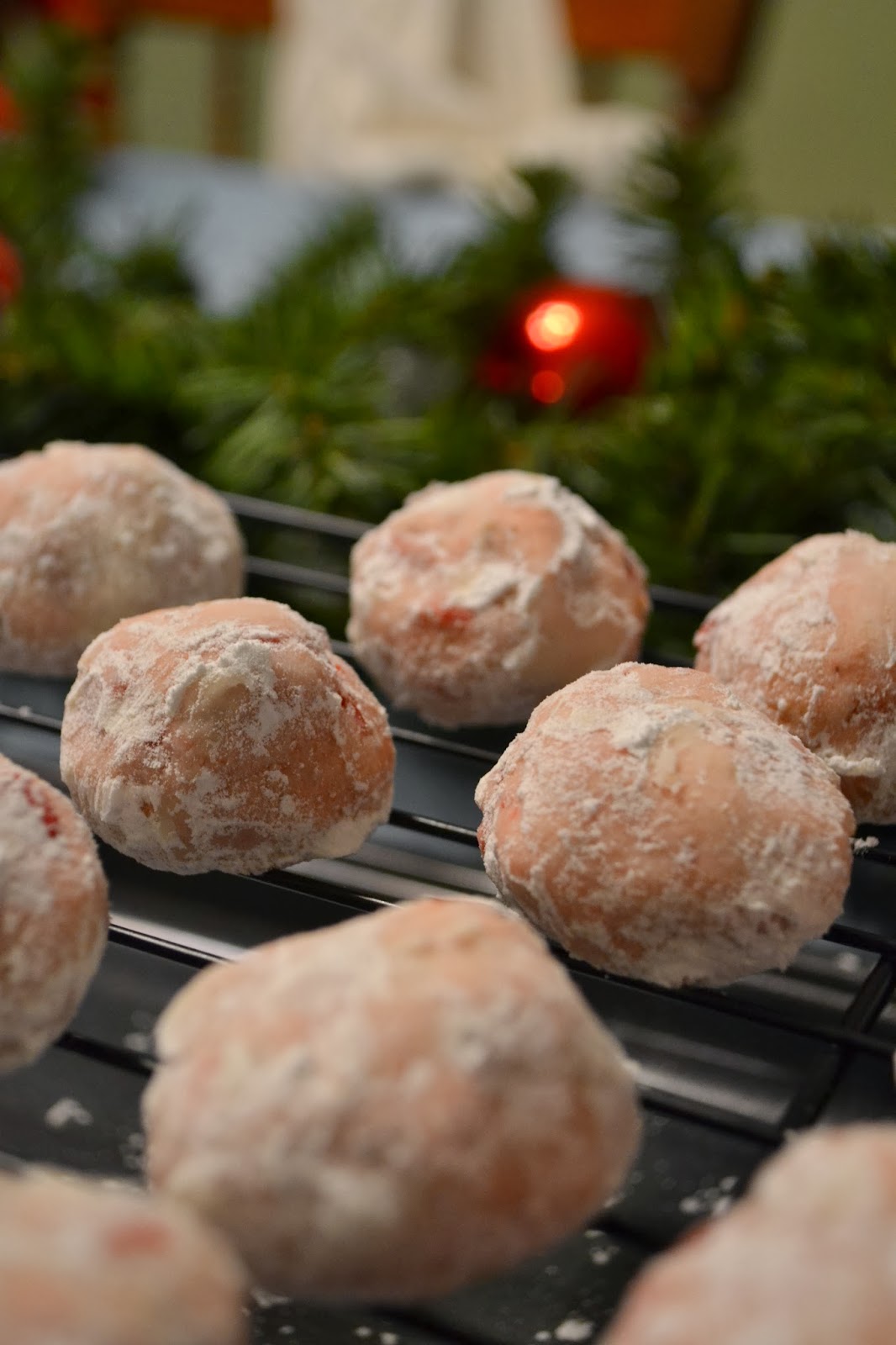 Simple Savory & Satisfying Cherry Snowball Cookies