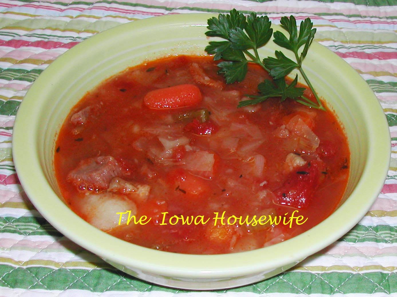 The Iowa Housewife: Ham Vegetable Soup