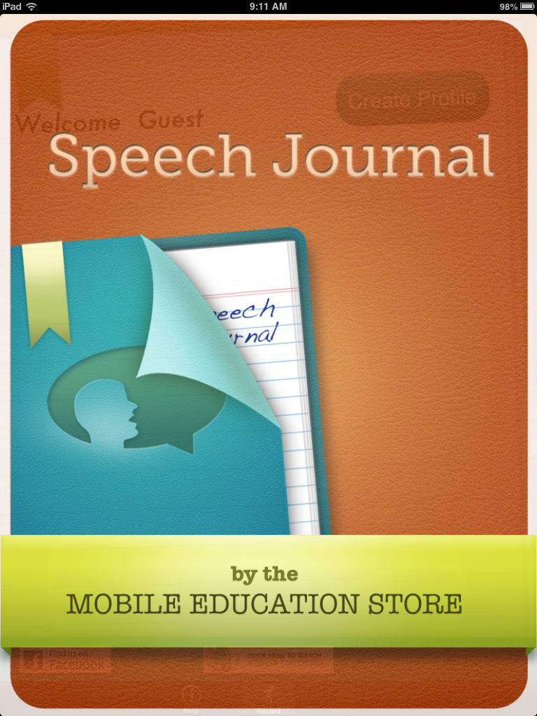 Speech Time Fun: Speech Journal ((app review & giveaway))