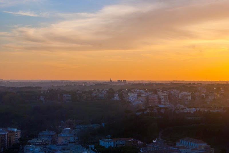sunset in italy vatican city