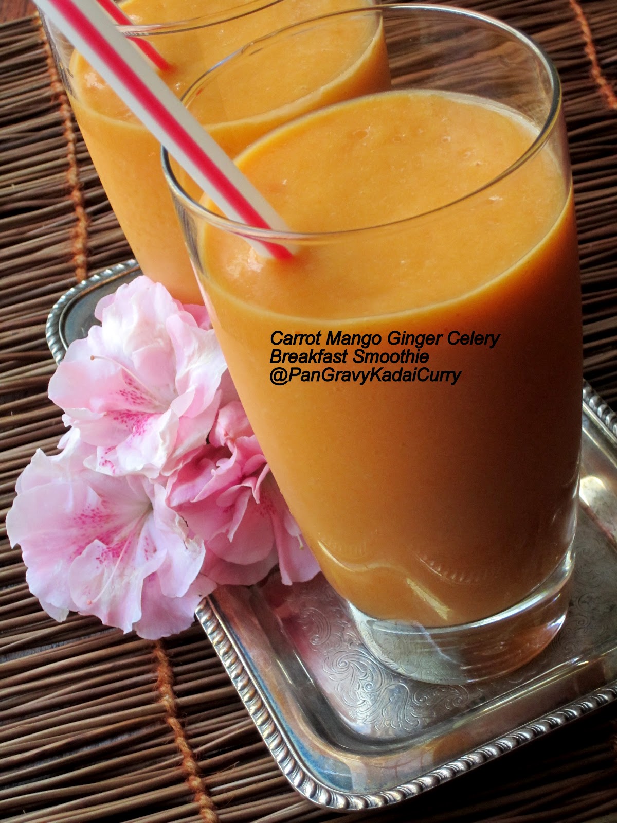 Pan Gravy Kadai Curry Carrot Mango Ginger Celery Breakfast Smoothie