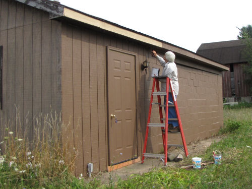 painting a wall
