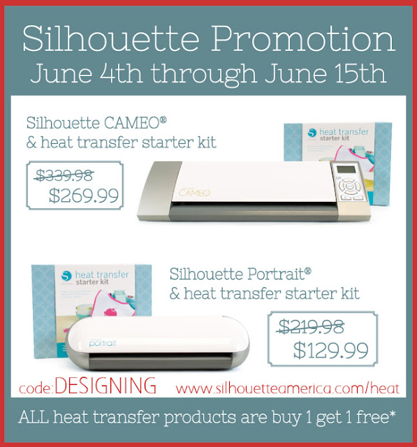 June Silhouette Promotion + Silhouette Giveaway #giveaway #silhouette @SimplyDesigning