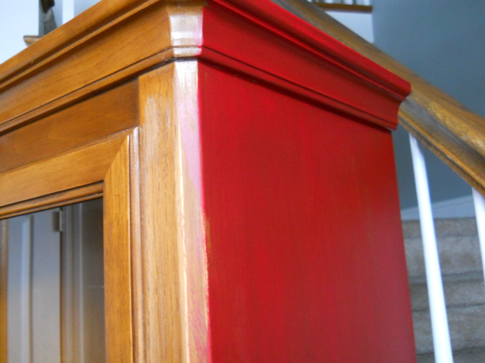 dreamingincolor Painted Hutch Before and After