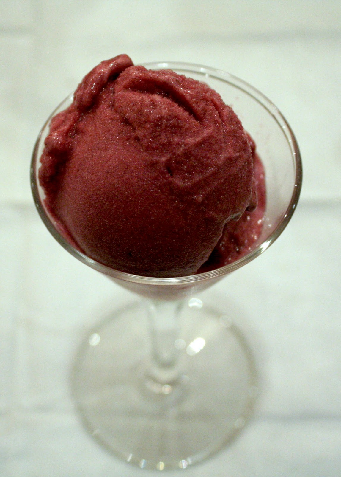 The happily ever after . . . RECIPE Concord Grape Sorbet