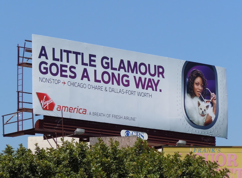 Virgin America little glamour billboard